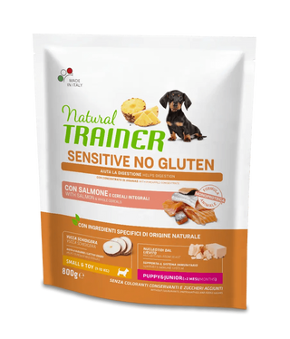 Trainer Nat Sen Dog Gr.800 No Glu Puppy Mini Salmo