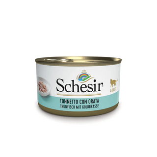 Schesir Adult Atum com Lulas lata para gatos - 85 GR