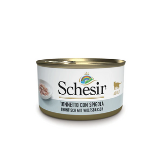 Schesir Adult Atum com Lulas lata para gatos - 85 GR