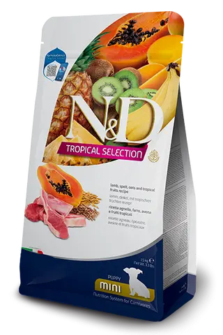 "N&D Tropical Lamb Puppy Mini 1,5kg"