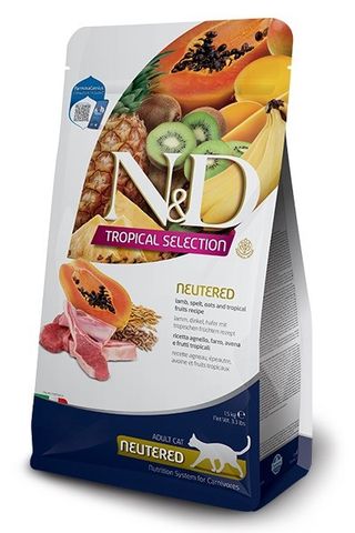 "N&D Tropical Cat Lamb Neutered 1,5kg"
