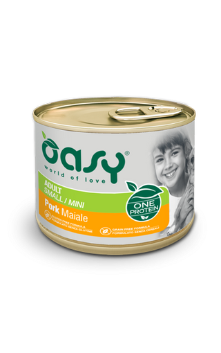 Oasy one protein adult mini wieprzowina 200g