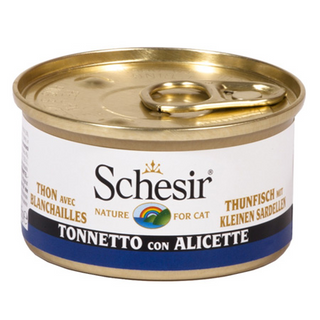 Schesir Adult Atum com Anchovas lata para gatos - 85GR