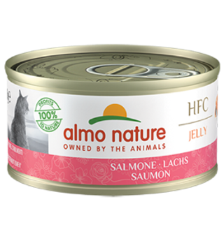 0.07 KG Almo Nature HFC Jelly Salmón en gelatina lata para gatos