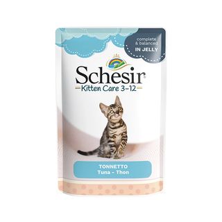 Schesir Pouch de Atum para Gatinhos em Gelatina, 85g