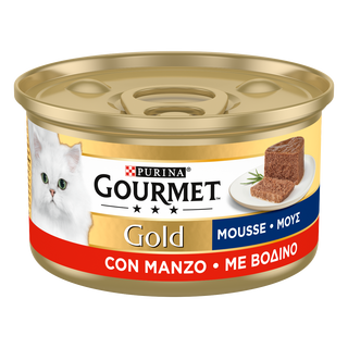 Gourmet Gold Al Hum Gato Adulto Mousse Vaca 85G