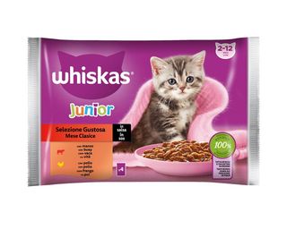 Comida Húmida para Gato Júnior Whiskas Carne Whiskas (emb. 4 x 85 gr)