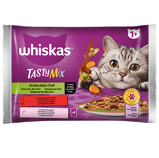 Comida Húmida para Gato Adulto Tasty Chef Whiskas (emb. 4 x 85 gr)