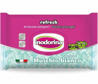 Inodorina Toalhitas Refrescantes Almíscar Branco embalagem 40 unidades - 49514602553