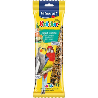 0.18 KG Vitakraft Kräcker Miel y Eucalipto Barirtas para cotorras
