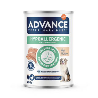 400 g Advance Veterinary Diets Hypoallergenic Pato Limited Ingredient Comida Húmeda para perros