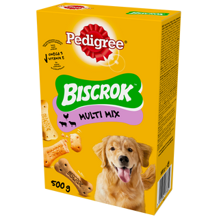 0.5 KG Pedigree Galletas Biscrok de 3 Sabores para Perros