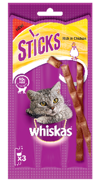 Whiskas Sticks Sabor Pollo 3u