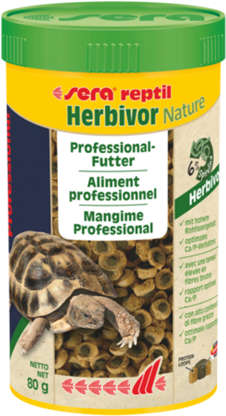 Sera Reptil Professional Herbivor Nature Alimento para Reptiles Herbívoros (80 GR) 4001942018104