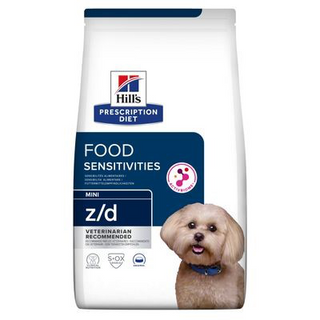 Hill's Pienso Prescription Diet Z/d Food Senstitives Biome Mini para Sensibilidades Alimentarias en Perros (1 Kg) 052742045245