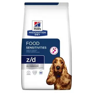 Hill's Pienso Prescription Diet Z/d Food Senstitives Biome para Sensibilidades Alimentarias en Perros (10 KG) 052742040417