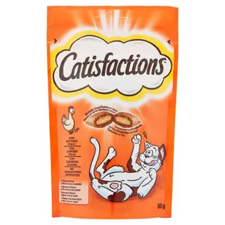 Snack De Pollo Para Gato Catisfaction, Paquete 60 G