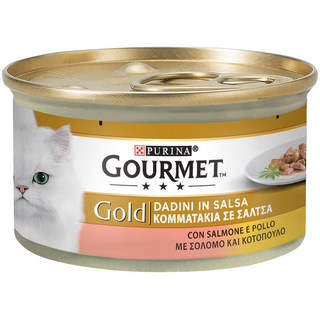 Gourmet Gold Nourriture pour Chats Saumon & Poulet 85 g