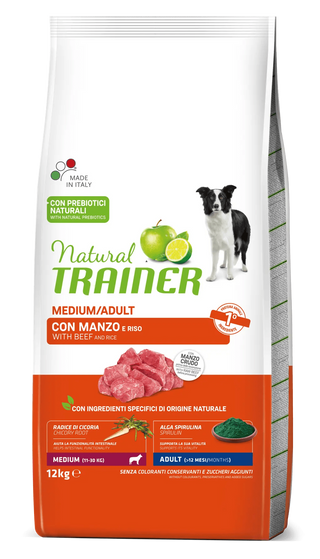 Trainer Pienso Natural Adult Medium Ternera para Perro (12 KG) 8015699006792