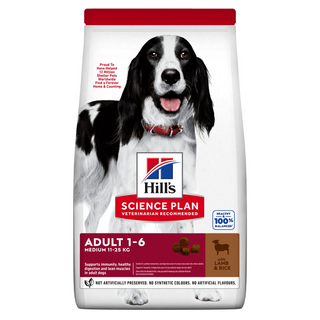 Hill's Science Plan Medium AdultCordeiro e Arroz ração para cães - 2,5KG