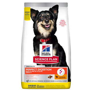 Hill’s Small & Mini Adult Science Plan Perfect Digestion Pollo pienso para perros - 1.5KG