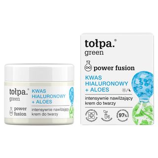 Tołpa Green Power Fusion Intensywnie nawilżający krem do twarzy kwas hialuronowy + aloes 50 ml