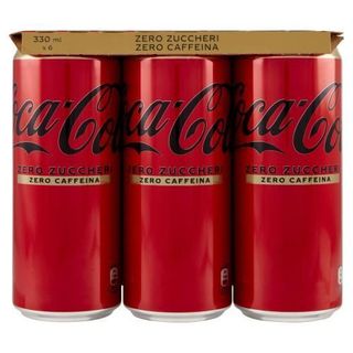 COCA COLA ZERO S/CAFFEINA LATTINA 6X33CL