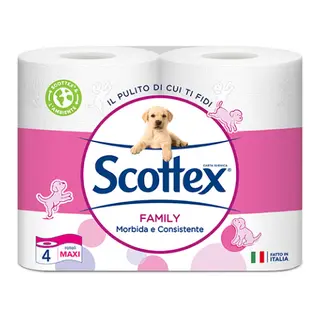 Scottex Family Carta Igienica 4pz