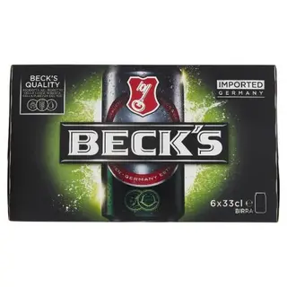 Beck's Birra Pilsner Tedesca Lattina 6x330ml