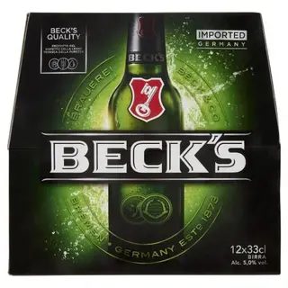 Beck's Birra Pilsner Tedesca Bottiglia 12x330ml