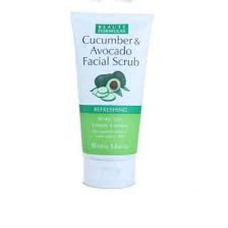 BEAUTY FORMULAS Cucumber & Avocado Facial Scrub, 4.9oz