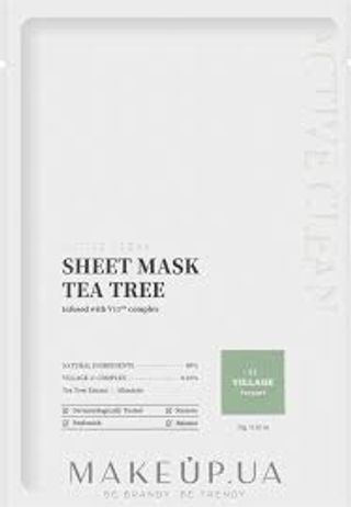 VILLAGE 11 FACTORY Tea Tree Sheet Mask, 23g
