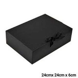 BuyBetter Black Gift Boxes, 24x24x6cm