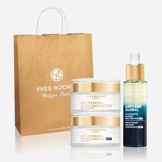 Набір Антивікового Догляду За Обличчям Анти-аж Глобаль із Золотим Тисячолистником з 3х Од., Арт 510002