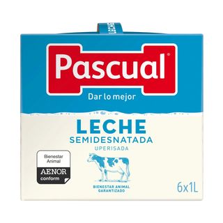 Leche Semidesnatada Pascual Brik 1 L. (12542)