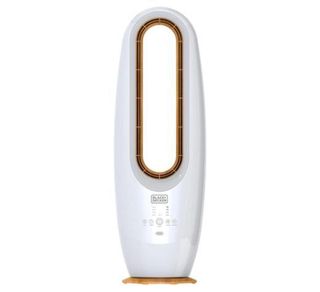 BLACK+DECKER FBL85-B5 Bladeless Fan, White/Gold