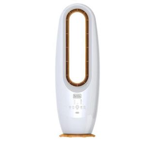 BLACK+DECKER FBL85-B5 Bladeless Fan, White/Gold
