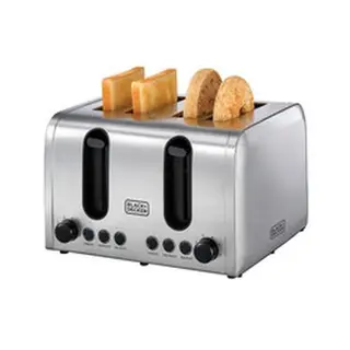 BLACK+DECKER ET444-B5 Stainless Steel Toaster, 4 Slice