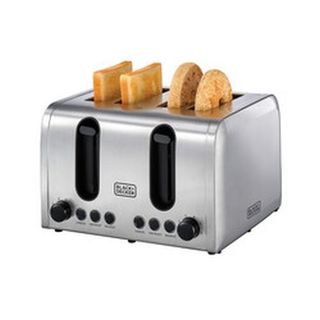 BLACK+DECKER ET444-B5 Stainless Steel Toaster, 4 Slice