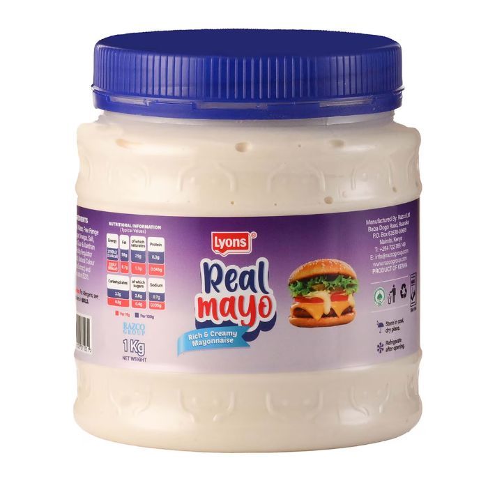 Lyons Real Mayo Rich & Creamy, 1kg