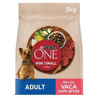 Purina One Mini Adult Bifensis Boi ração para cães - 3KG