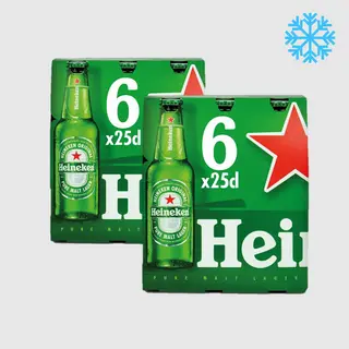 Leve 2 Poupe 10% - Cerveja Heineken 6 x 25 cl