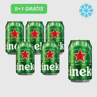 Leve 6 Pague 5 - Cerveja Heineken Lata 33 cl sdr