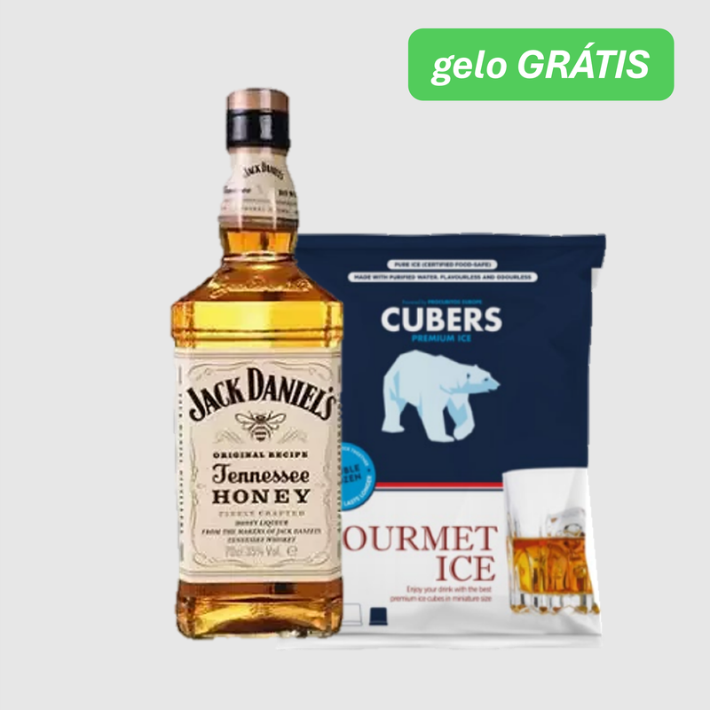Whisky Jack Daniels Honey 70 cl com Oferta do Gelo