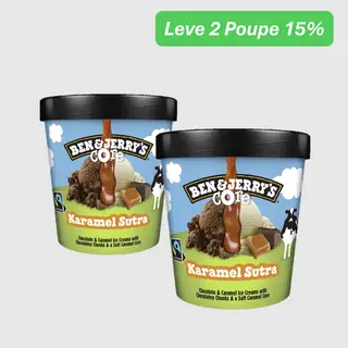 Leve 2 Poupe 15% - Gelado Karamel Sutra Ben&Jerry's 427 ml