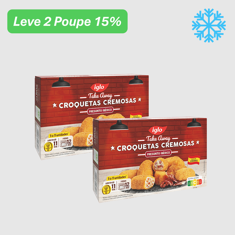 Leve 2 Poupe 15% - Croquetas de Presunto Ibérico Congelado Iglo 340 g