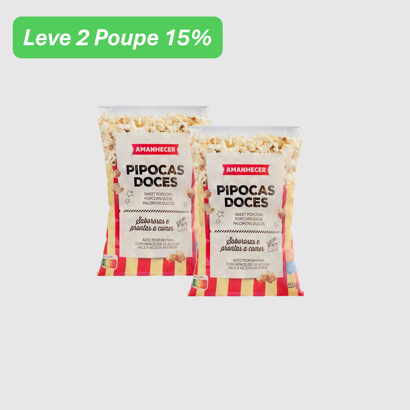 Leve 2 Poupe 15% - Pipocas Doces Amanhecer  150 G