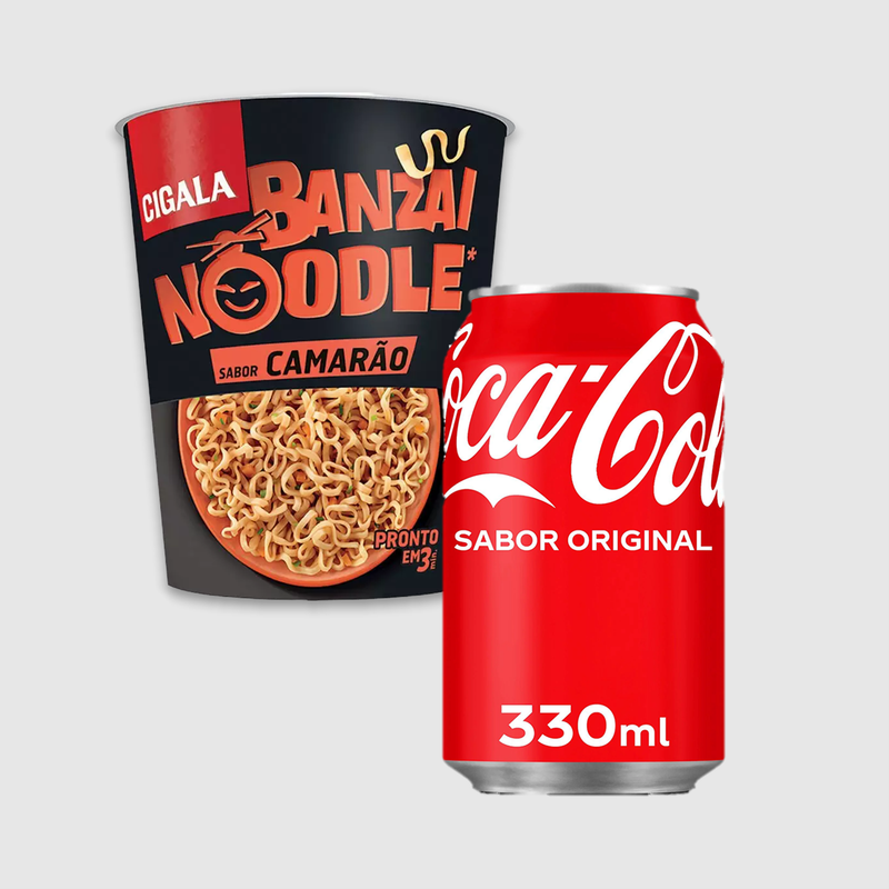 Combo Refeição Banzai Camarão + Cola Original Lata