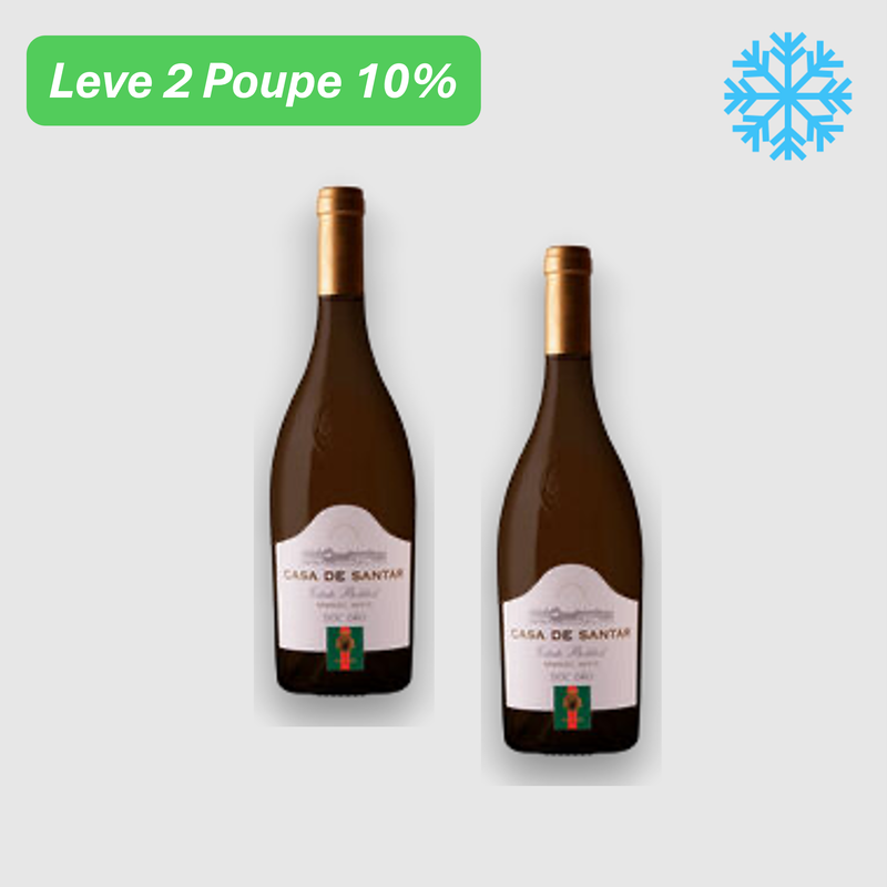 Leve 2 Poupe 10% - Vinho Branco Dão Casa de Santar Reserva 75cl