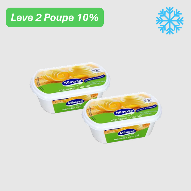 Leve 2 Poupe 10% - Manteiga com Sal Mimosa 250 g
